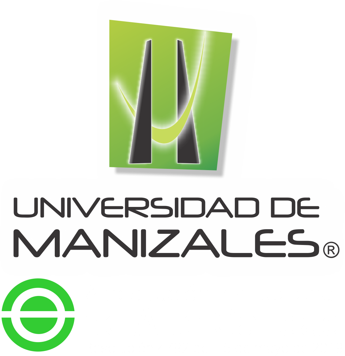 Logo Universidad de Manizales que dice Acreditación Institucional de Alta Calidad - Resolución 4782 del 15 de mayo de 2019