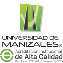 Logo Universidad de Manizales que dice Acreditación Institucional de Alta Calidad - Resolución 4782 del 15 de mayo de 2019