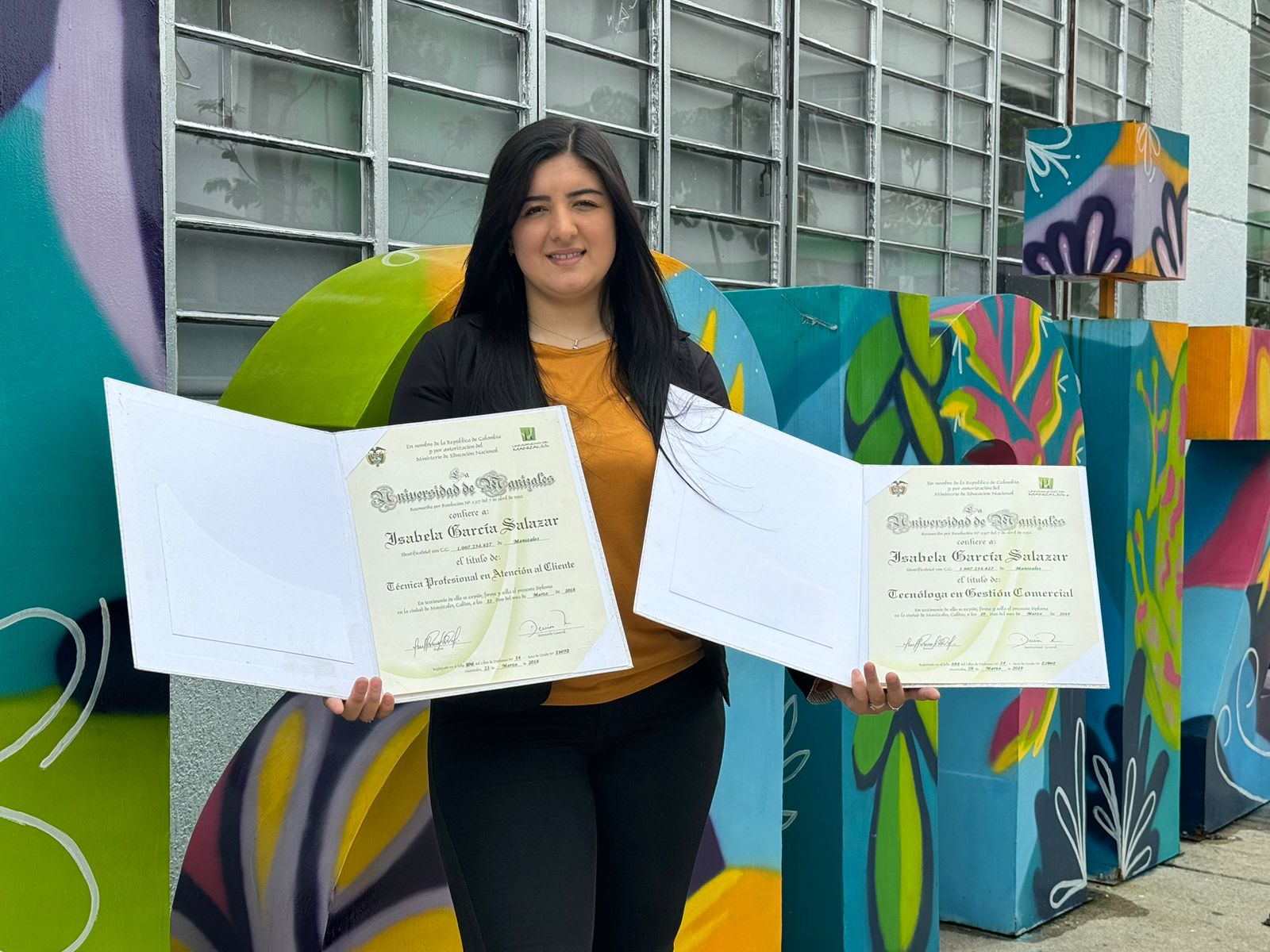 Isabela García Salazar será la primera estudiante de la articulación de Técnica Profesional al Cliente que se graduará como profesional de Mercadeo Nacional e Internacional de la UManizales  